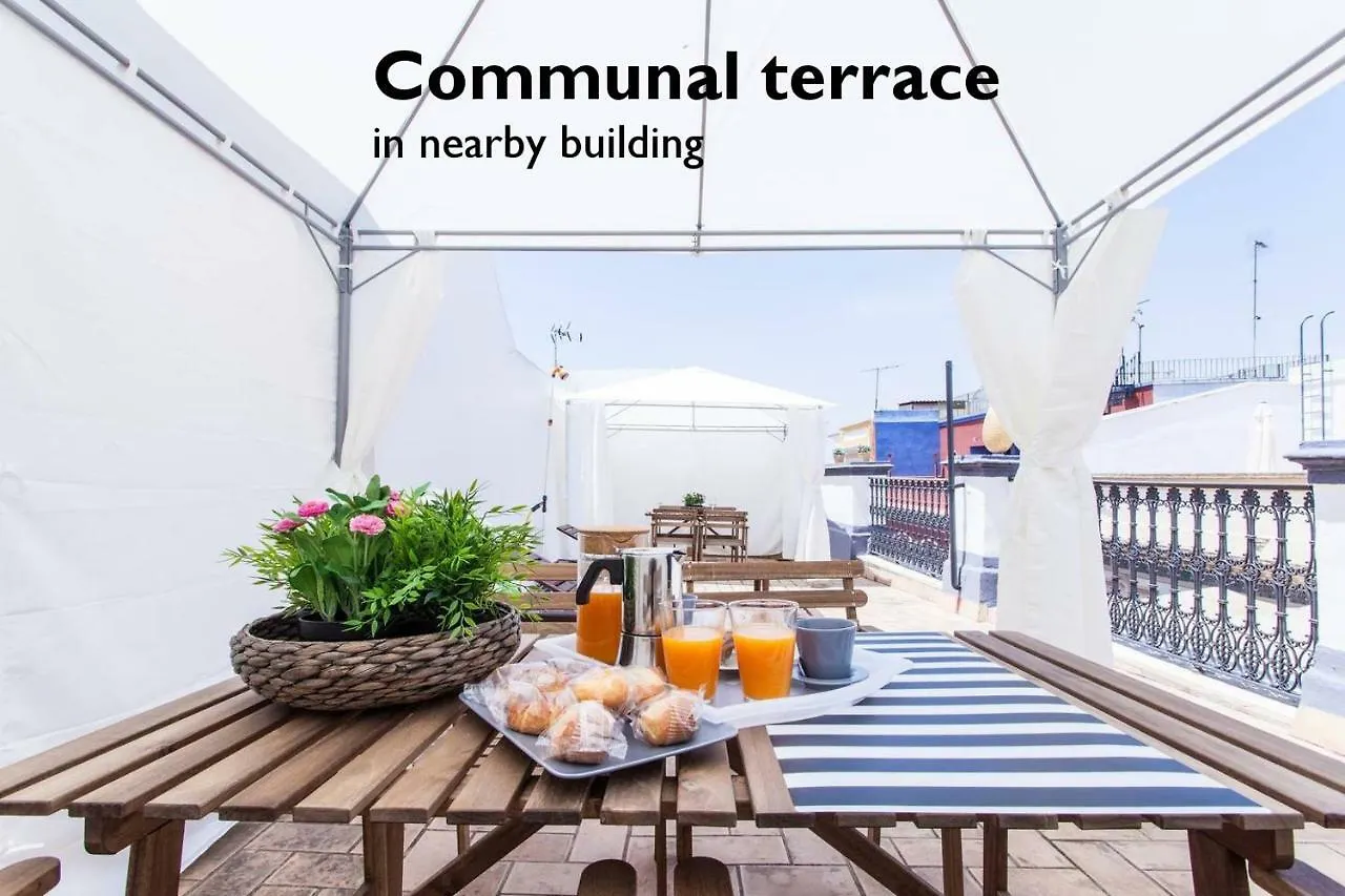 Apartment Hostly Acetres 1B-2B Center-Fibre-Conmunal Terrace-Parking Optional Seville